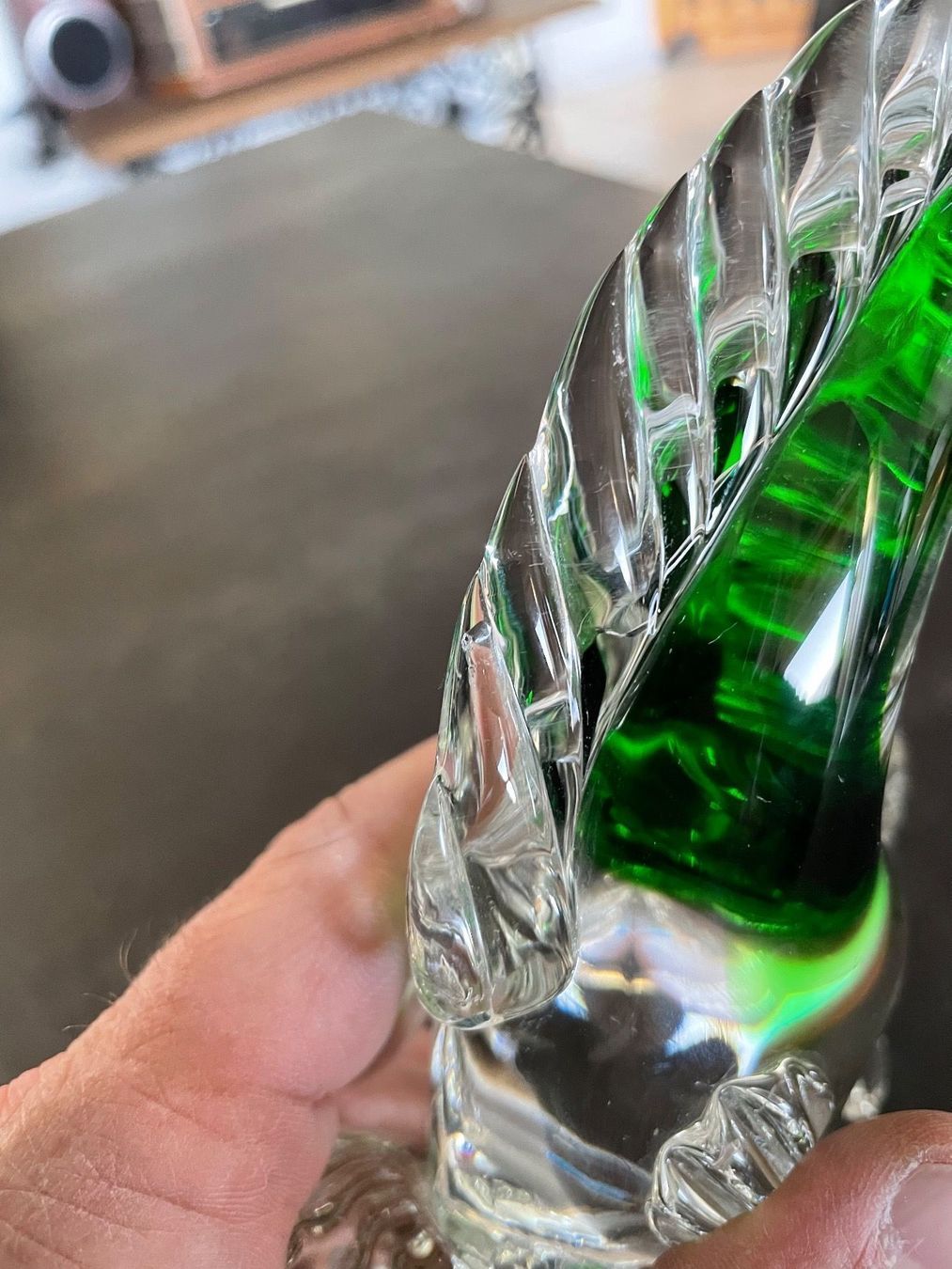 Murano Statuette: Poisson Vert Vintage en Verre de Murano – Usato da Vallamand venduto da Bricbracbroc82 7