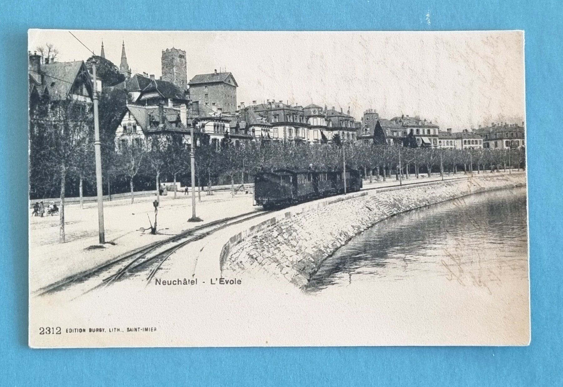 Cartes postales: Neuchatel - L'Evole - Tramway - Strassenbahn - 1902 – D'occasion à Rothrist par RROENK