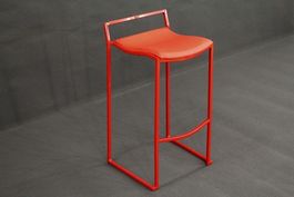 Barhocker, Rot, Metall, Kunstleder, Guter Zustand!