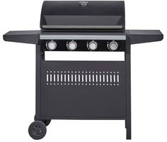 Grosser Gasgrill mit vier Brennern, ideal für Grillpartys