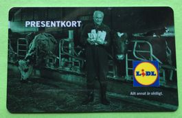 Lidl Geschenkkarten   ohne Guthaben und für Sammler gedacht