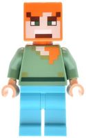 Lego Minecraft Minifigur Alex (min197)