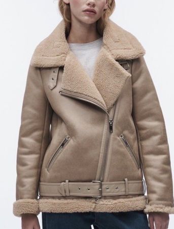 Veste Zara style aviateur, chaude pour l'hiver - Taille S