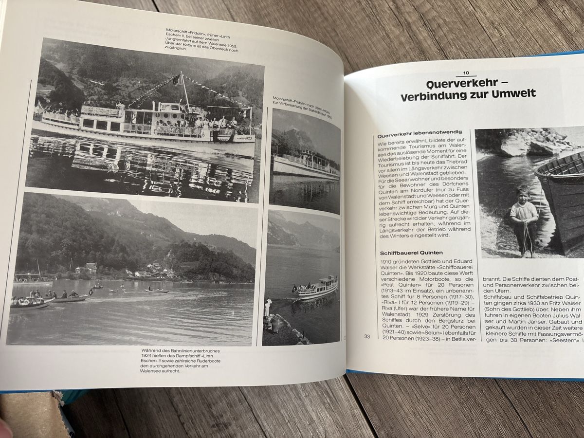 Libri: Walensee-Schiffahrt Bücher: 150 Jahre Geschichte & Linth – Nuovo (secondo la descrizione) da Schaffhausen venduto da Reporter 4