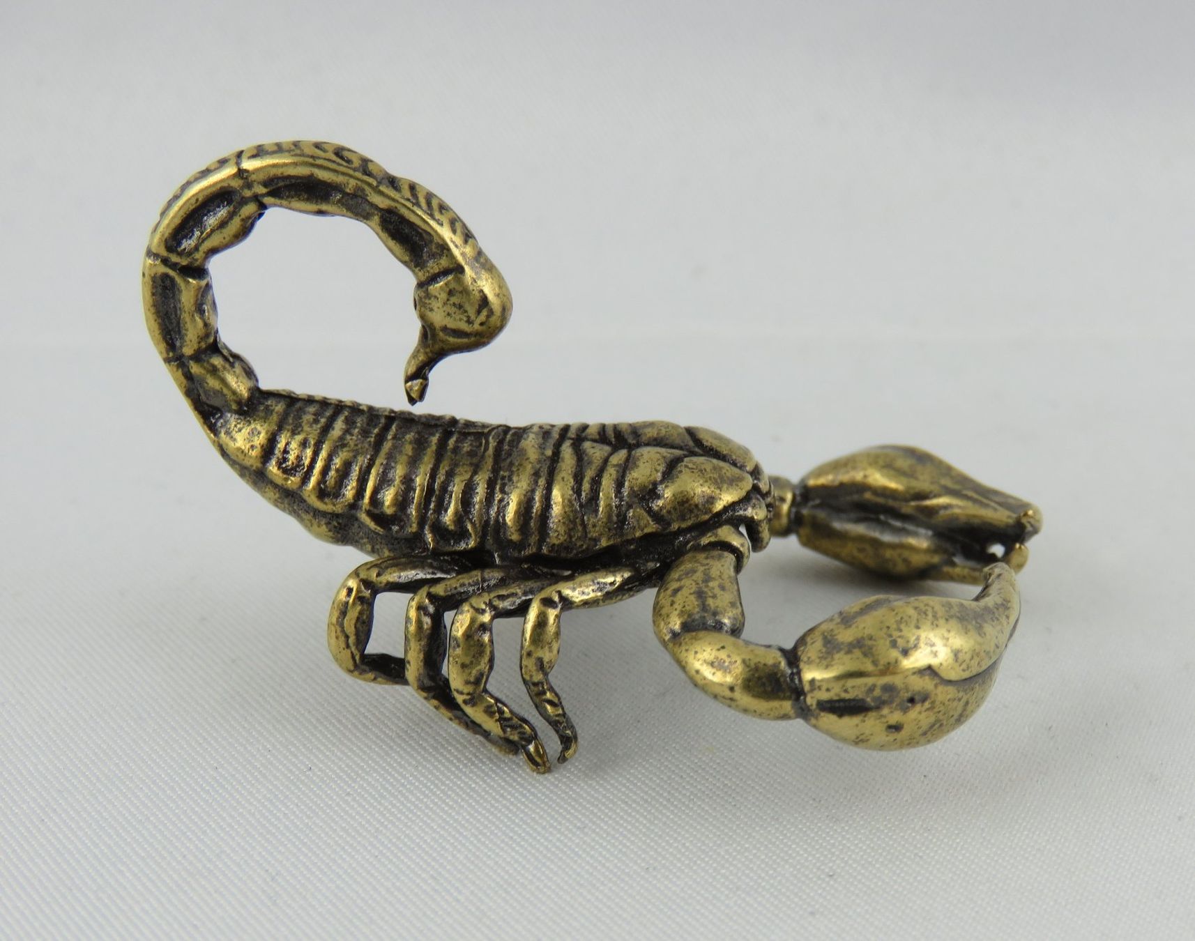 Statuette: SKORPION - Messing Figur - Dekoration - 5x4cm – Nuovo e nell'imballaggio originale da Grenchen venduto da Yamahwildstar16 1