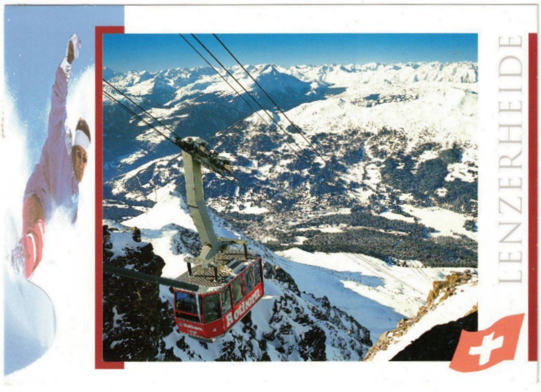 Cartoline postali: Lenzerheide - Luftseilbahn Rothorn – Usato da Binningen venduto da Mountainrider