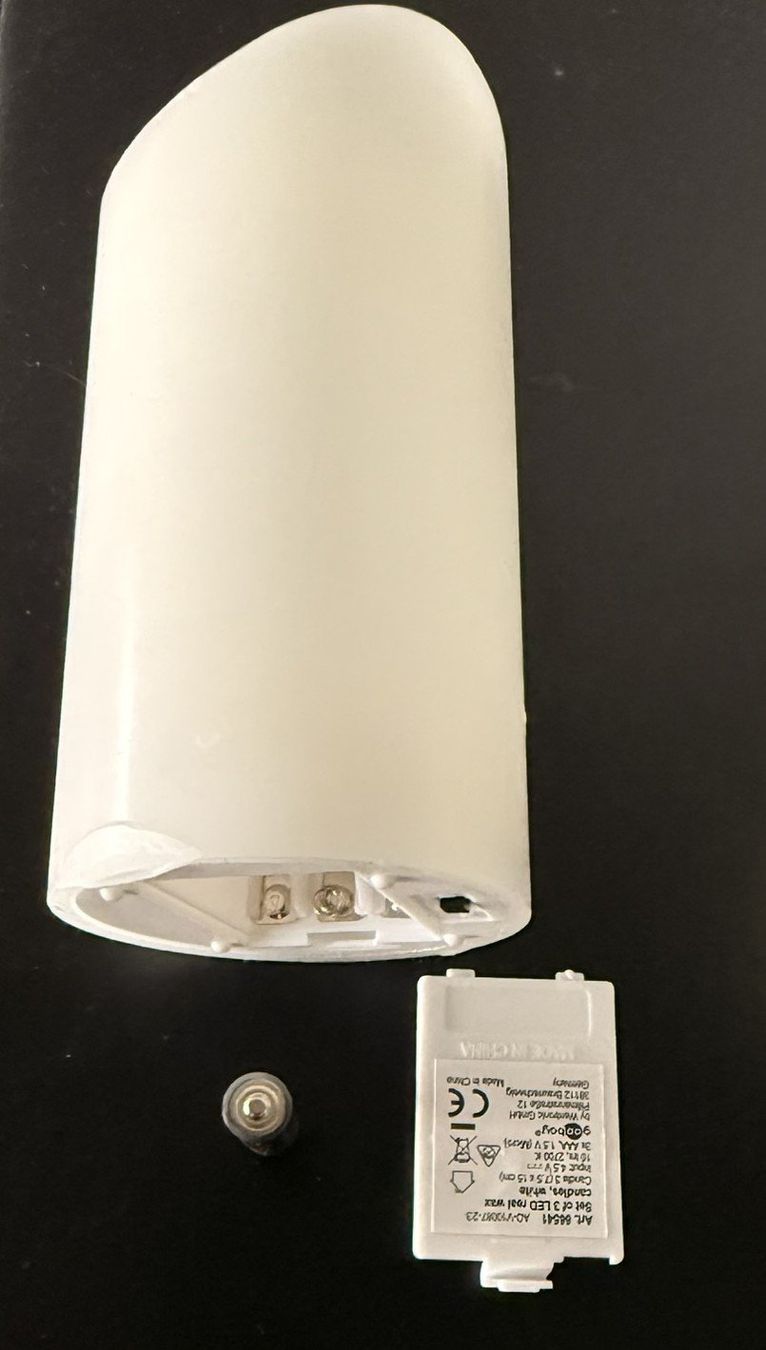 Kerzen: LED Kerze-beige-Echtwachs - 7.5 cm x 15 xcm – Gebraucht aus Lommis von manmarmi 3