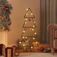 vidaXL Metall-Weihnachtsbaum fÃ¼r Dekorationen Schwarz 125cm