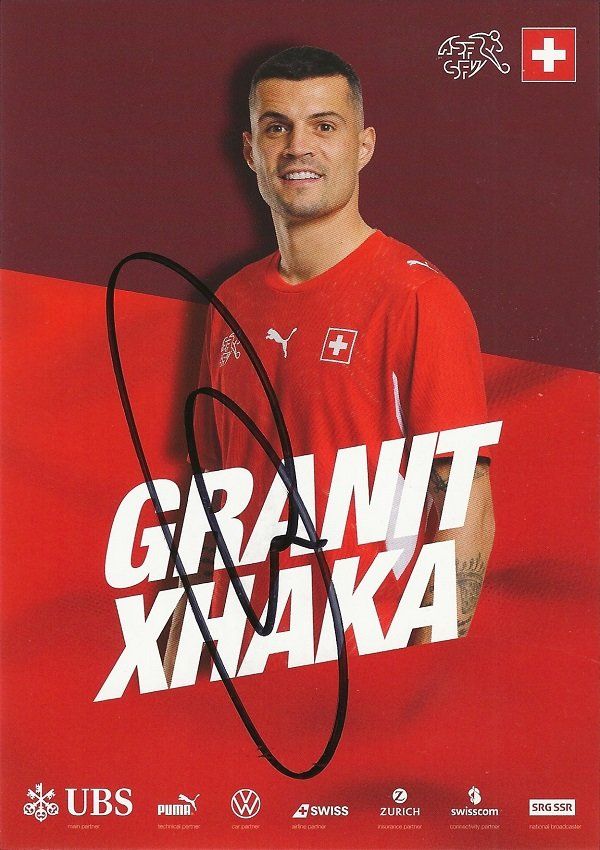Autografi: Autogrammkarte Granit Xhaka 2026 – Usato da Solothurn venduto da F1shop1