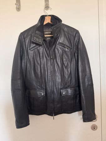 Geox Lederjacke schwarz Grösse 38 guter Zustand