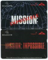 MISSION IMPOSSIBLE - 2 belgische Film Motiv Telefonkarten