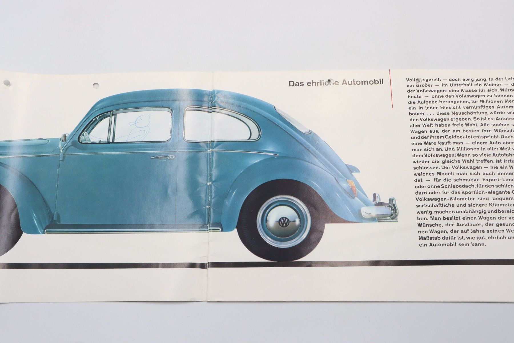 VW Dokumente: VW Käfer 1961 Prospekt – Gebraucht aus Bühl b.Aarberg von Collectorpassions 2