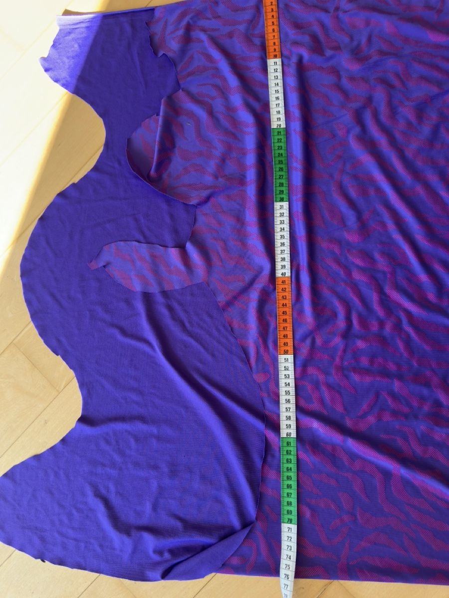 Stoffe: Jersey-Stoff lila pink mit Zebra-Muster – Gebraucht aus Nürensdorf von Weima58 2