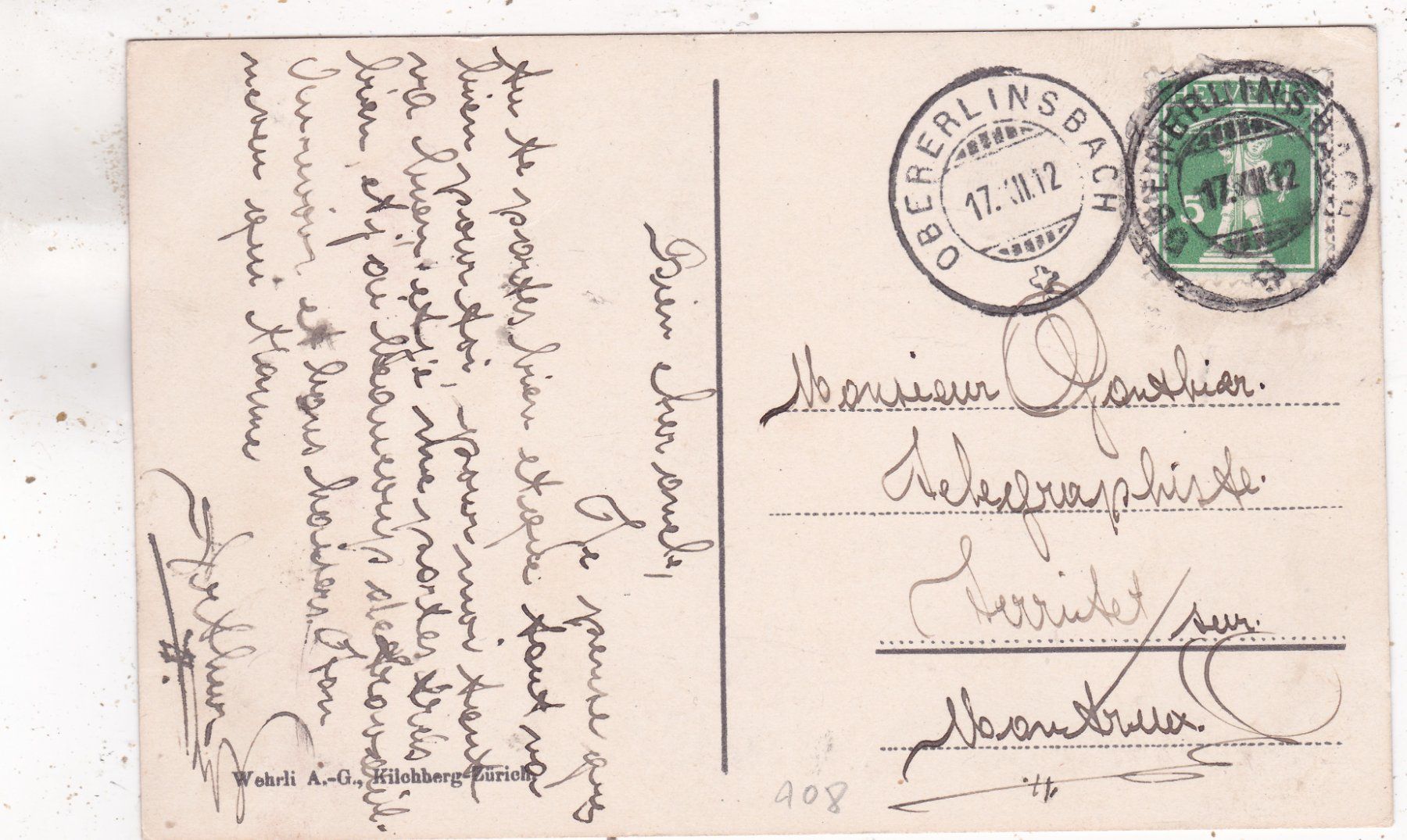 Cartes postales: Albulabahn Solisbrücke 1912 – D'occasion à Herisau par Lisegrat2008 1
