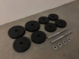 Gorilla Sports Kurzhantel-Set 20 kg  verstellbar