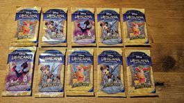 10 Lorcana Die tintenland  Booster Packs New. Disney. DE