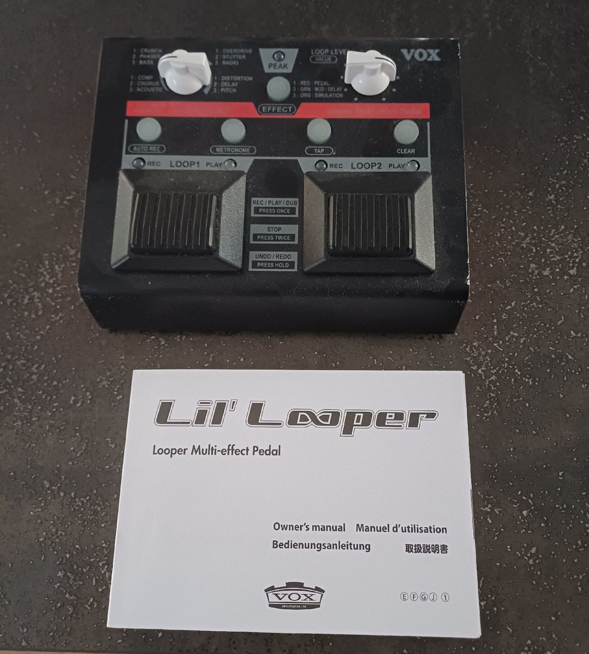 Vox Instruments de musique: VOX Lil' Looper Looper Multi-effect Pedal - defekt  – Défectueux à Niederbüren par ERIC4444