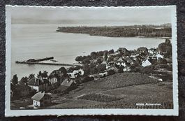 Ansichtskarte Auvernier mit See und Dorf 1937