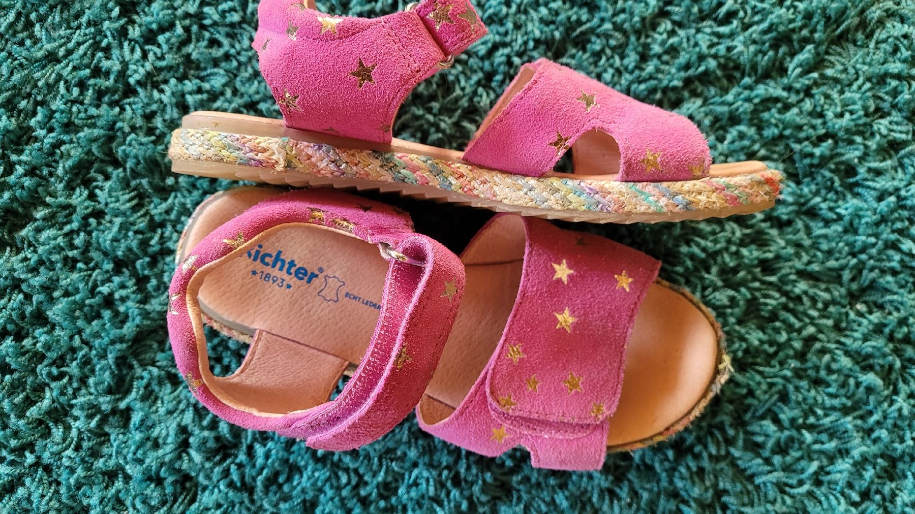 Schuhe für Mädchen: Richter Mädchen Leder Sandalen Gr. 33 – Gebraucht aus Warth von aussieaussie