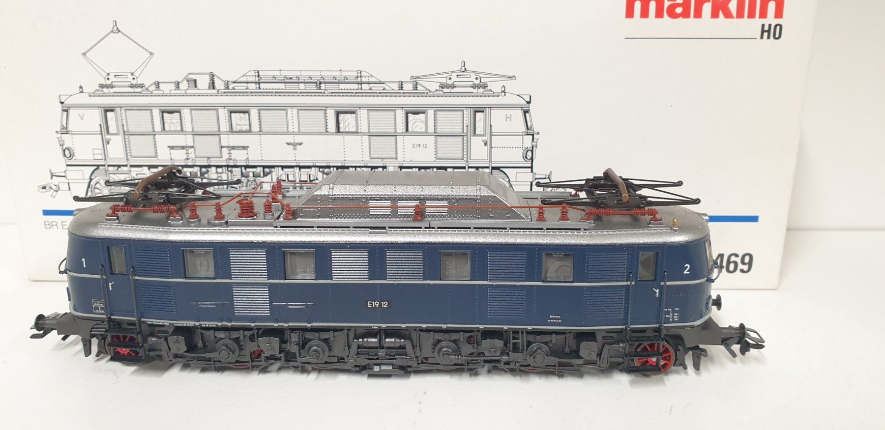 Märklin Modellini di ferrovie: Märklin DB BR E19 Digital/Analog H0/AC  3469 – Nuovo (secondo la descrizione) da Neuenhof venduto da ludovicco 3