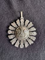 Vintage Silber Anhänger, Sonne Tiahuanaco Bolivien