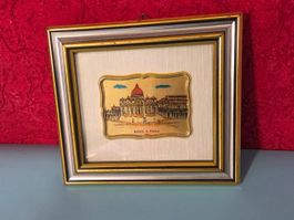 Rom Bild mit Rahmen - Vatikan, Rom S. Pietro, Vintage!