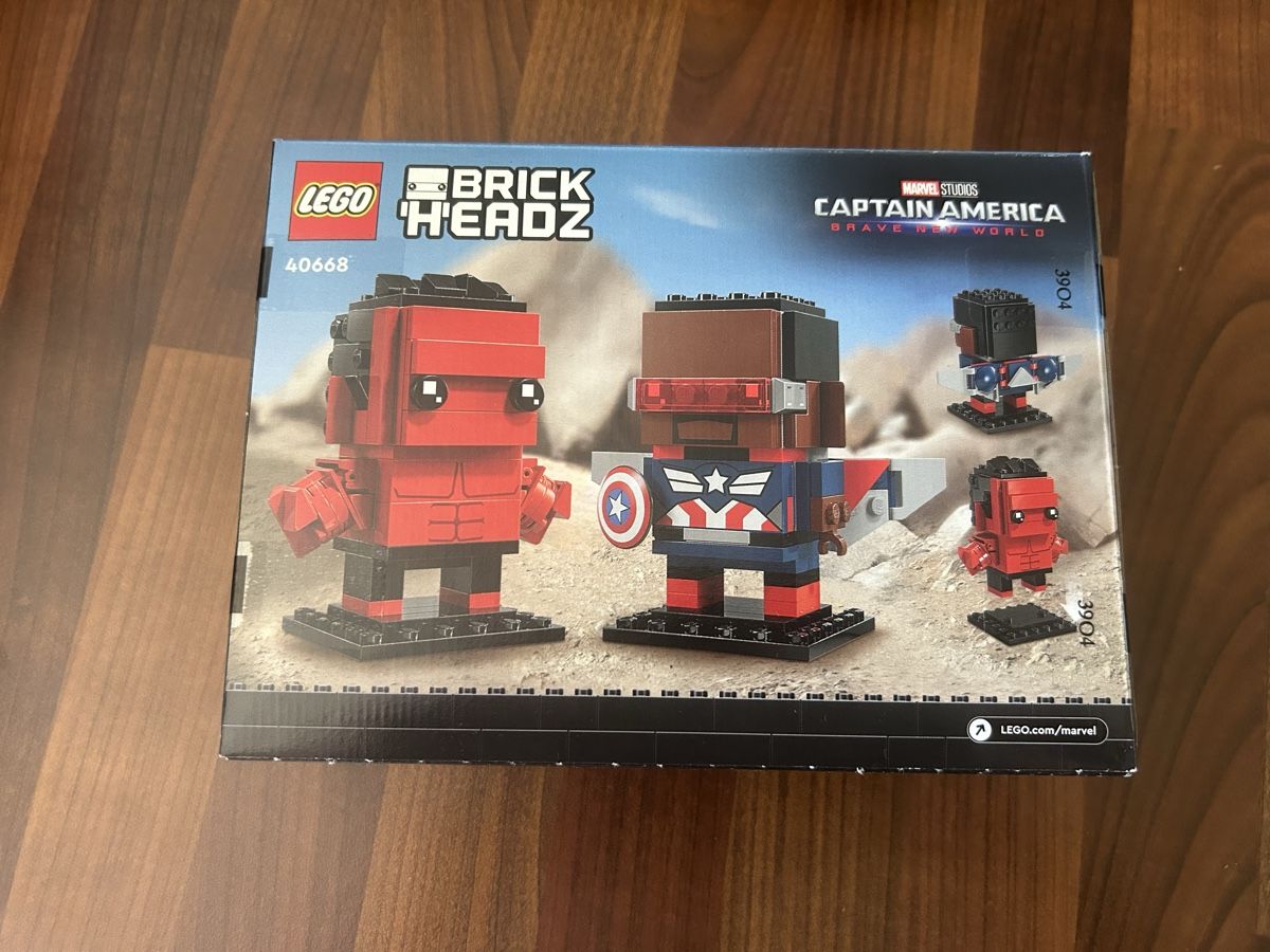 LEGO BrickHeadz 40668 Captain America Red Hulk Neu Neu Und 