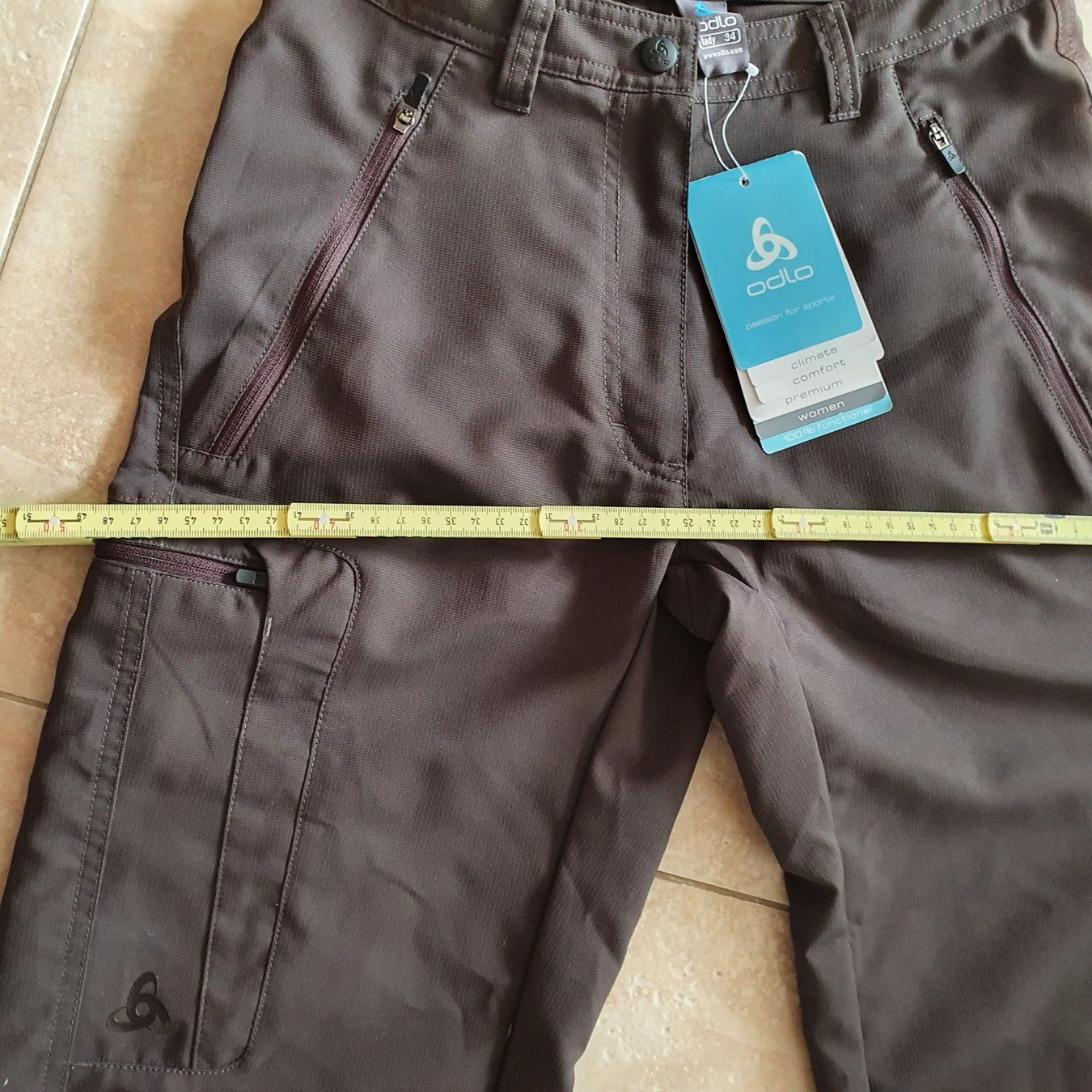 Odlo Pantaloni: NEU ODLO 7/8 WANDERHOSE Gr.34 – Nuovo e nell'imballaggio originale da Urdorf venduto da villakagu 3