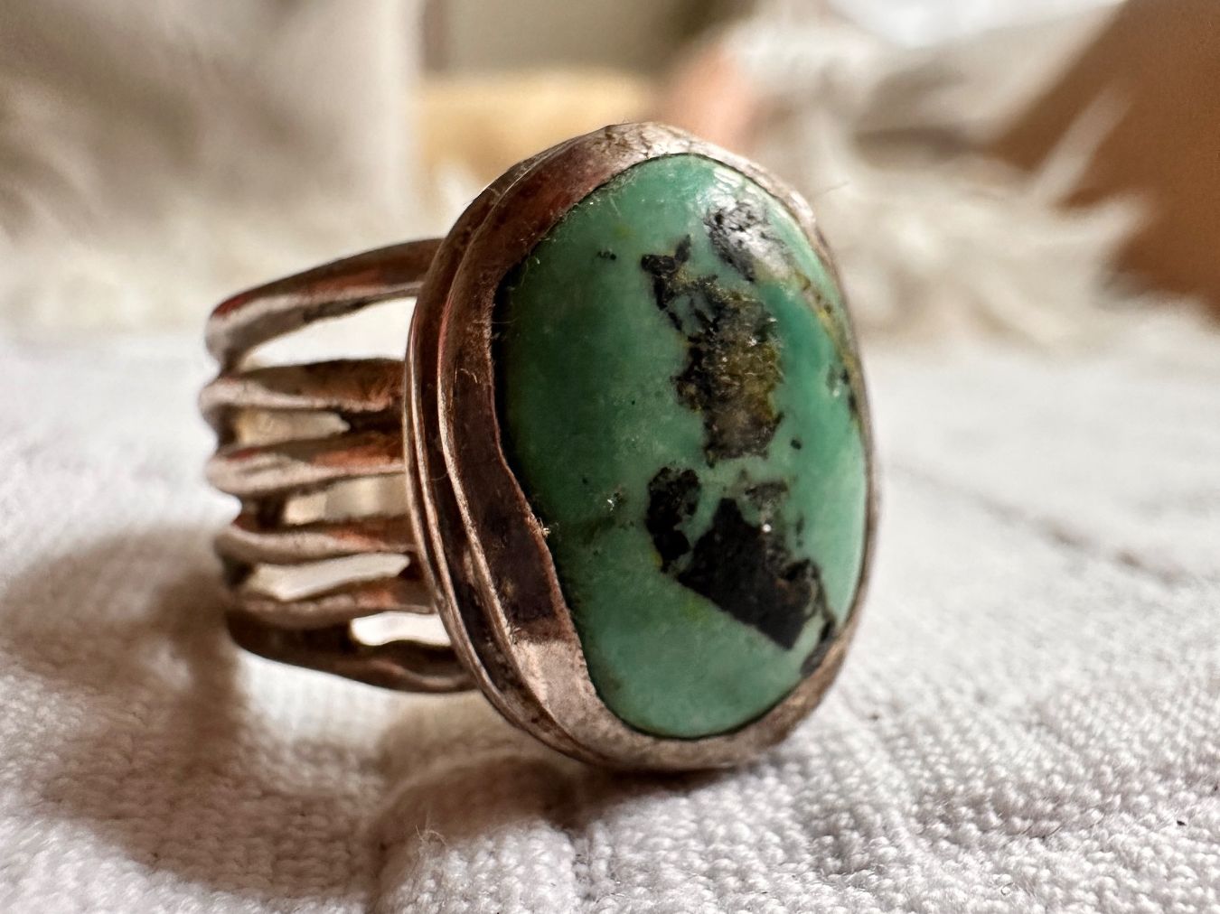 Anelli: Sterlingsilber Ring im Narajo Native American Stil – Usato da Vaduz venduto da valeole 1