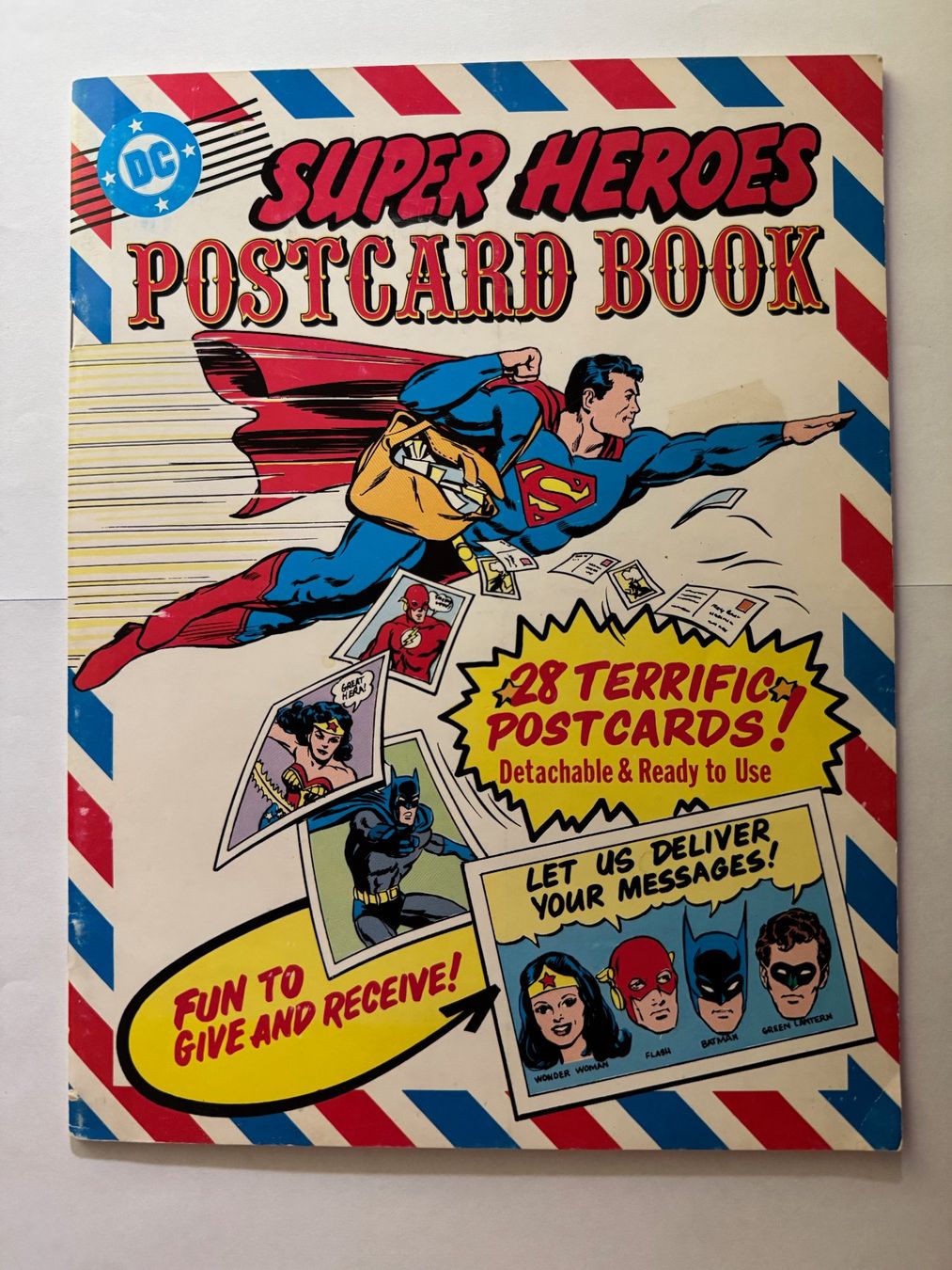Fumetti: DC Super Heroes - POSTKARTENBUCH von 1981/Superman,Flash usw – Nuovo (secondo la descrizione) da Hedingen venduto da Wowi