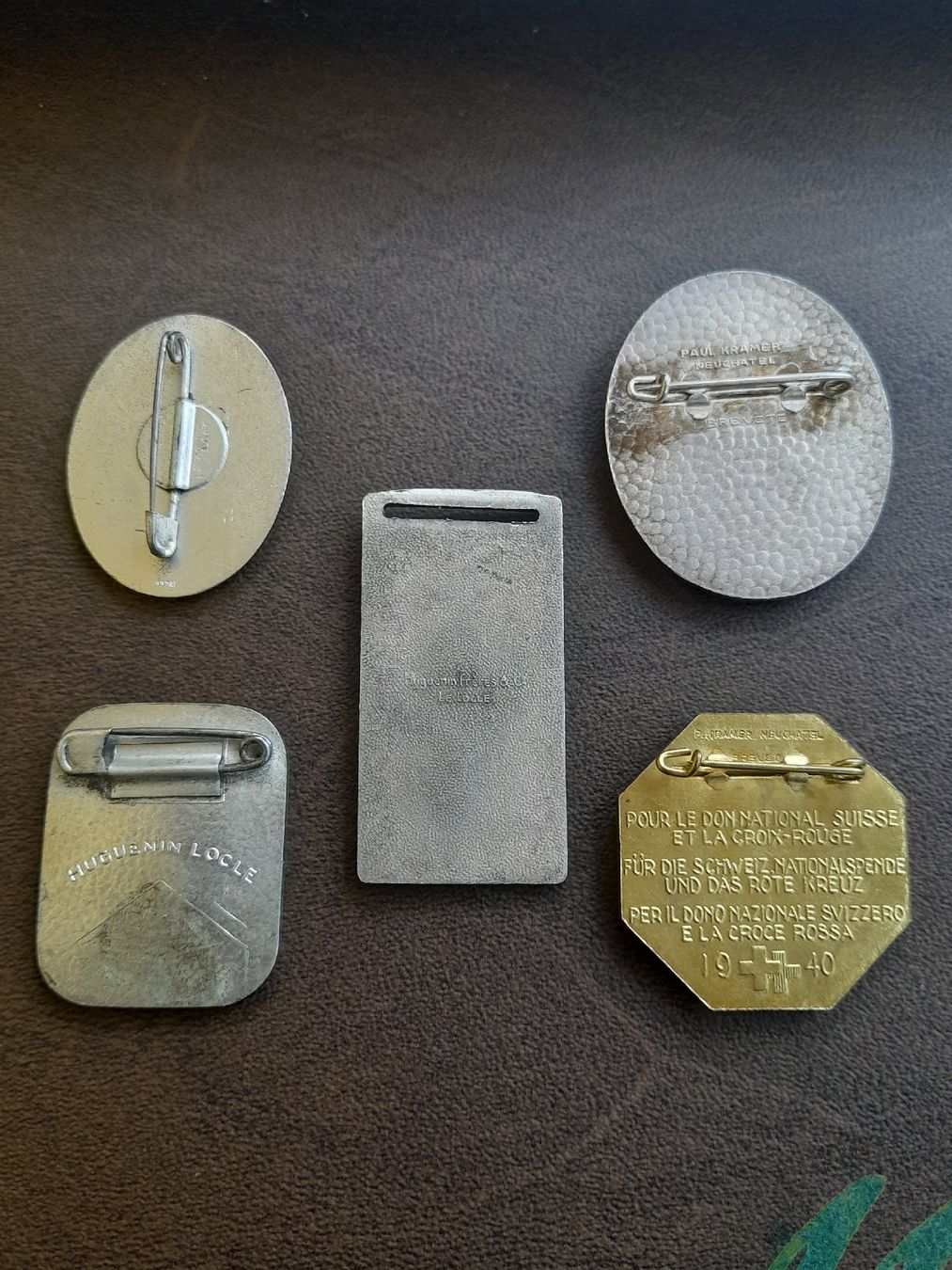 Broches & Aiguilles: Lot, 5 Schweizer Abzeichen, Anhänger, Brosche – D'occasion à Basel par Basel_20 7