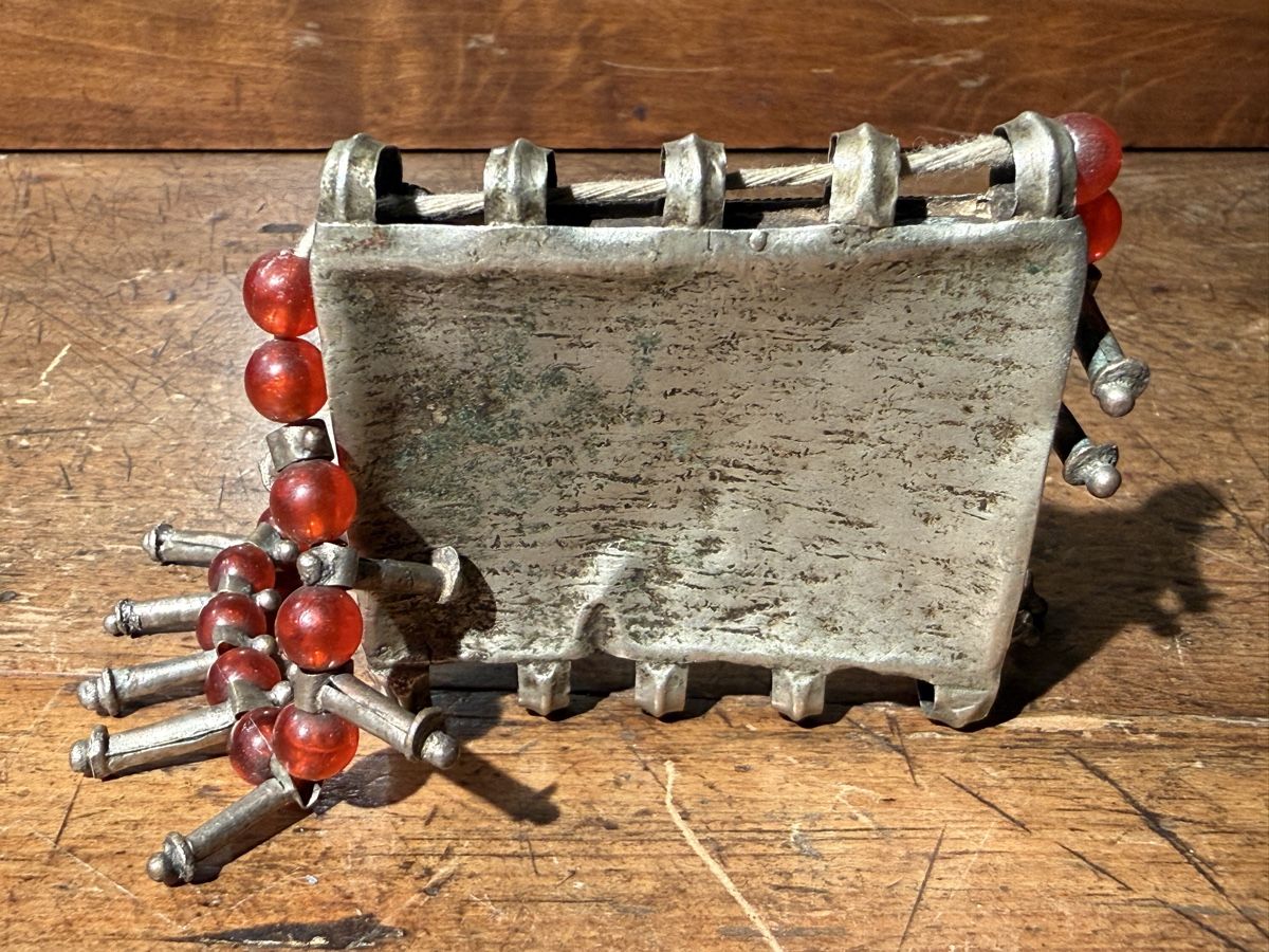 Catenine: Antike Berber Halskette, Silber mit roten Schmuck – Difettoso da schaffhausen venduto da VintAntik_1980 9