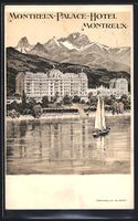 AK Montreux, Montreux-Palace-Hotel, 1908