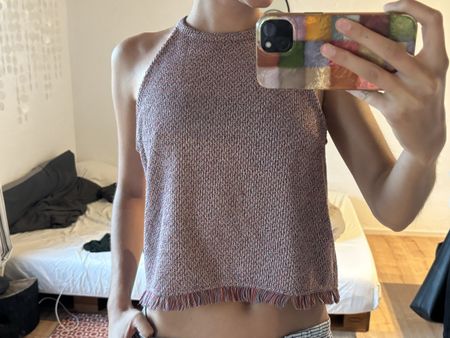 top à frange Zara, taille S