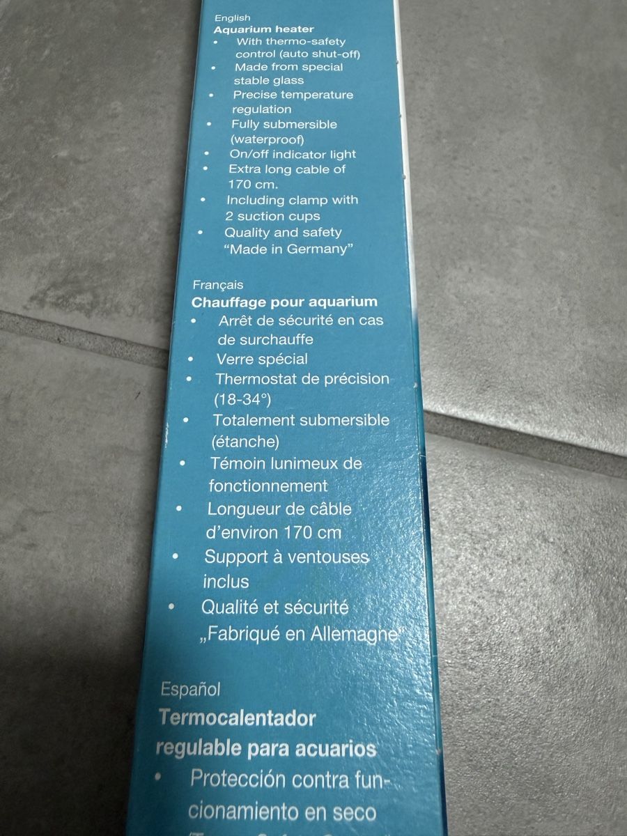 Eheim Radiatori: Chauffage EHEIM pour aquarium – Nuovo e nell'imballaggio originale da Cheseaux-sur-Lausanne venduto da emcy78 4