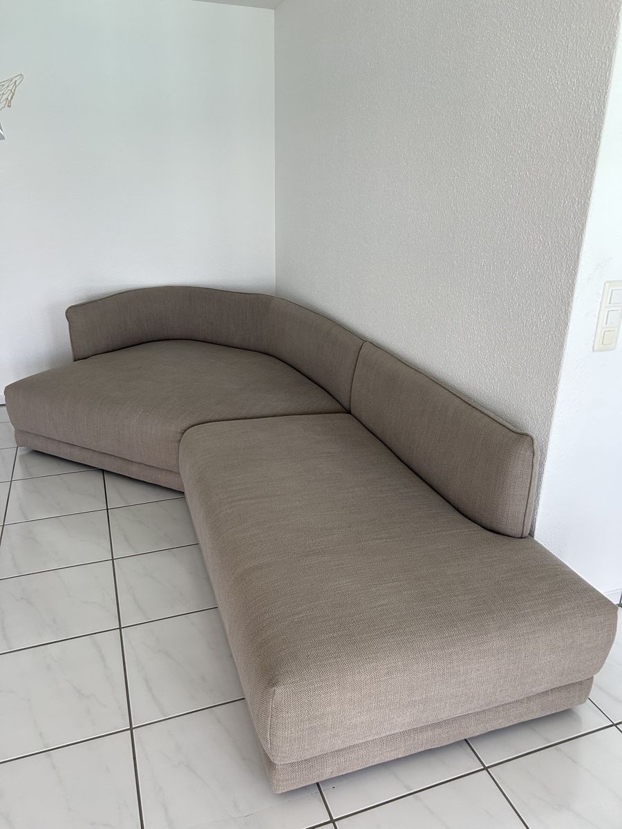 Divani: Ecksofa beige Stoff gut erhalten,  L-Form 2 Teile – Usato da Arth venduto da rickitrickli 2