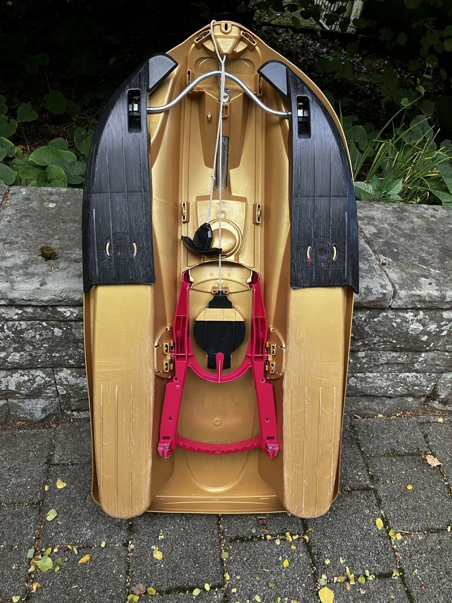 Hamax Schlitteln: Hamax Bob Schlitten Gold – Gebraucht aus Winterthur von Csmith 2