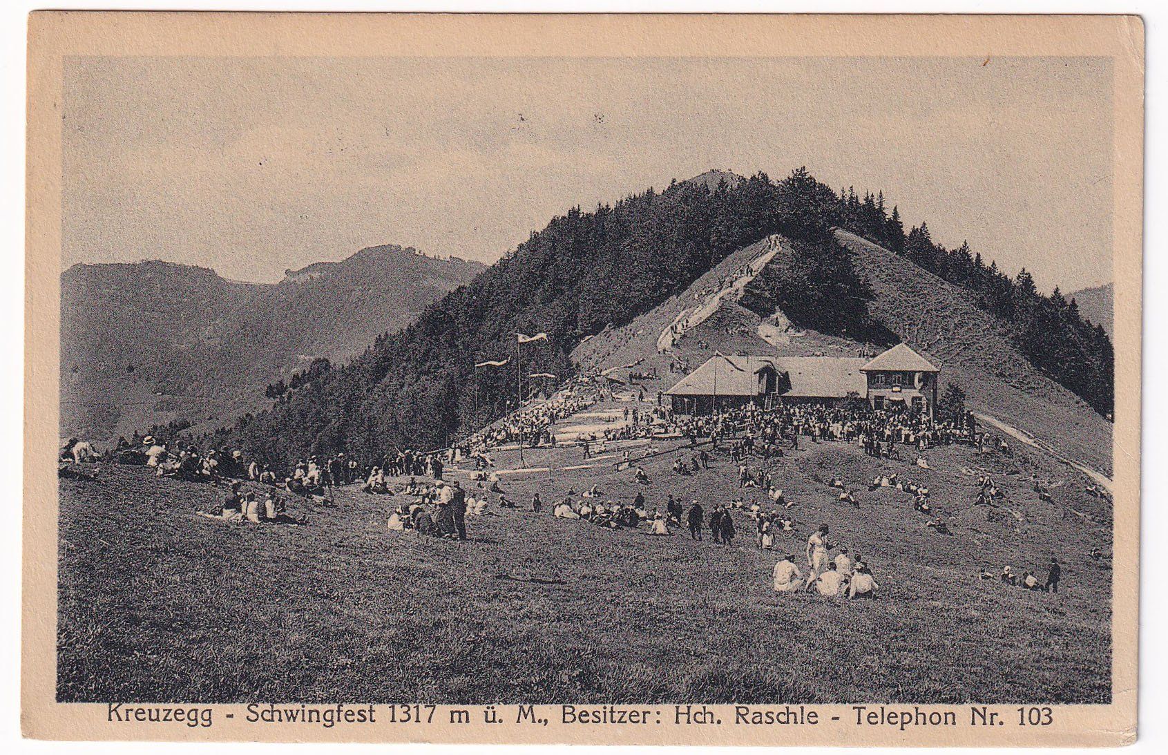 Cartes postales: Kreuzegg - Schwingfest  1925 – D'occasion à Cormoret par Pascalll2001