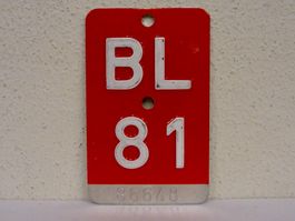 BL 81 VELONUMMER - FAHRRADSCHILD