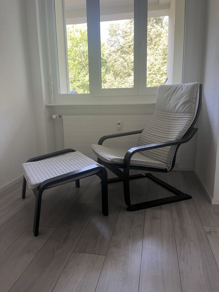 Ikea Fauteuils: IKEA Poeng mit Hocker – D'occasion à Riehen par ruben_sommer 1