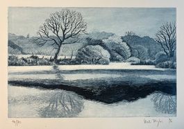 RYBI Ueli (1950) Flusslandschaft - Aquatint