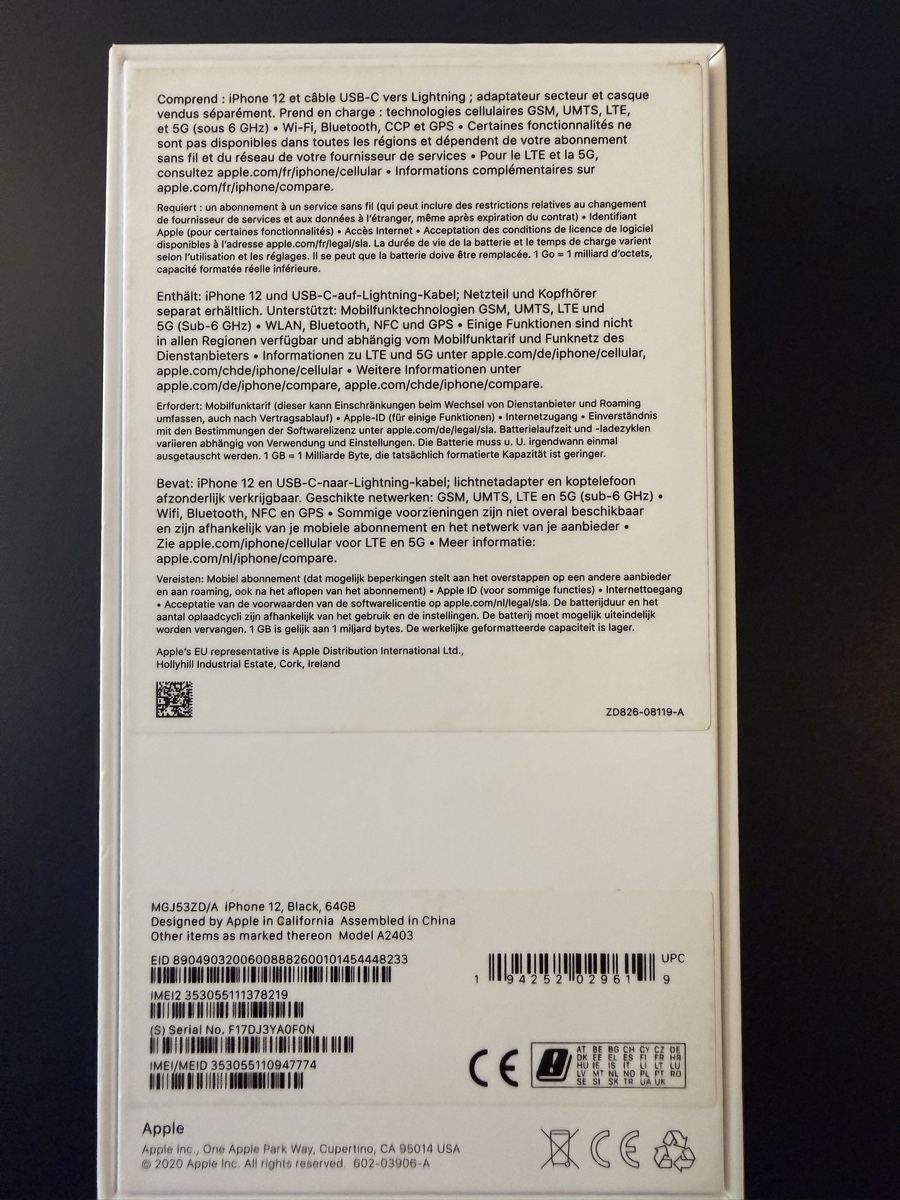 Apple Handys / Smartphones: IPhone 12, Black, 64GB – Gebraucht aus Birmenstorf AG von Pat_roll 3