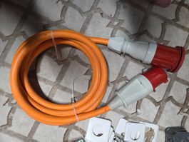 CEE 63A 400V Verlängerungskabel 6.5m PUR 5x10mm² Kupplung