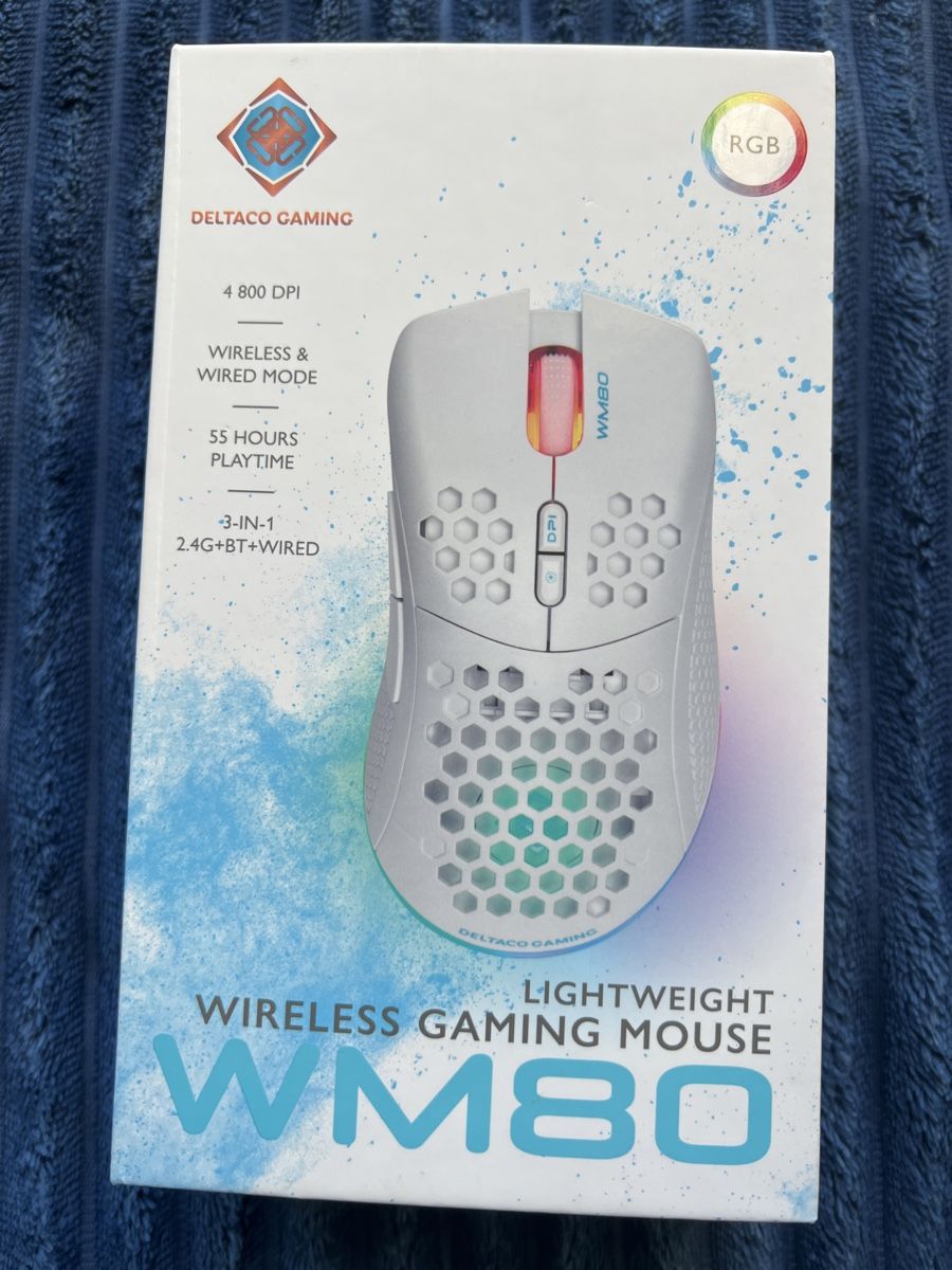 Mouse: Gaming Mouse Deltaco WM80 super light in white – Nuovo (secondo la descrizione) da Zollikon venduto da Mollyp