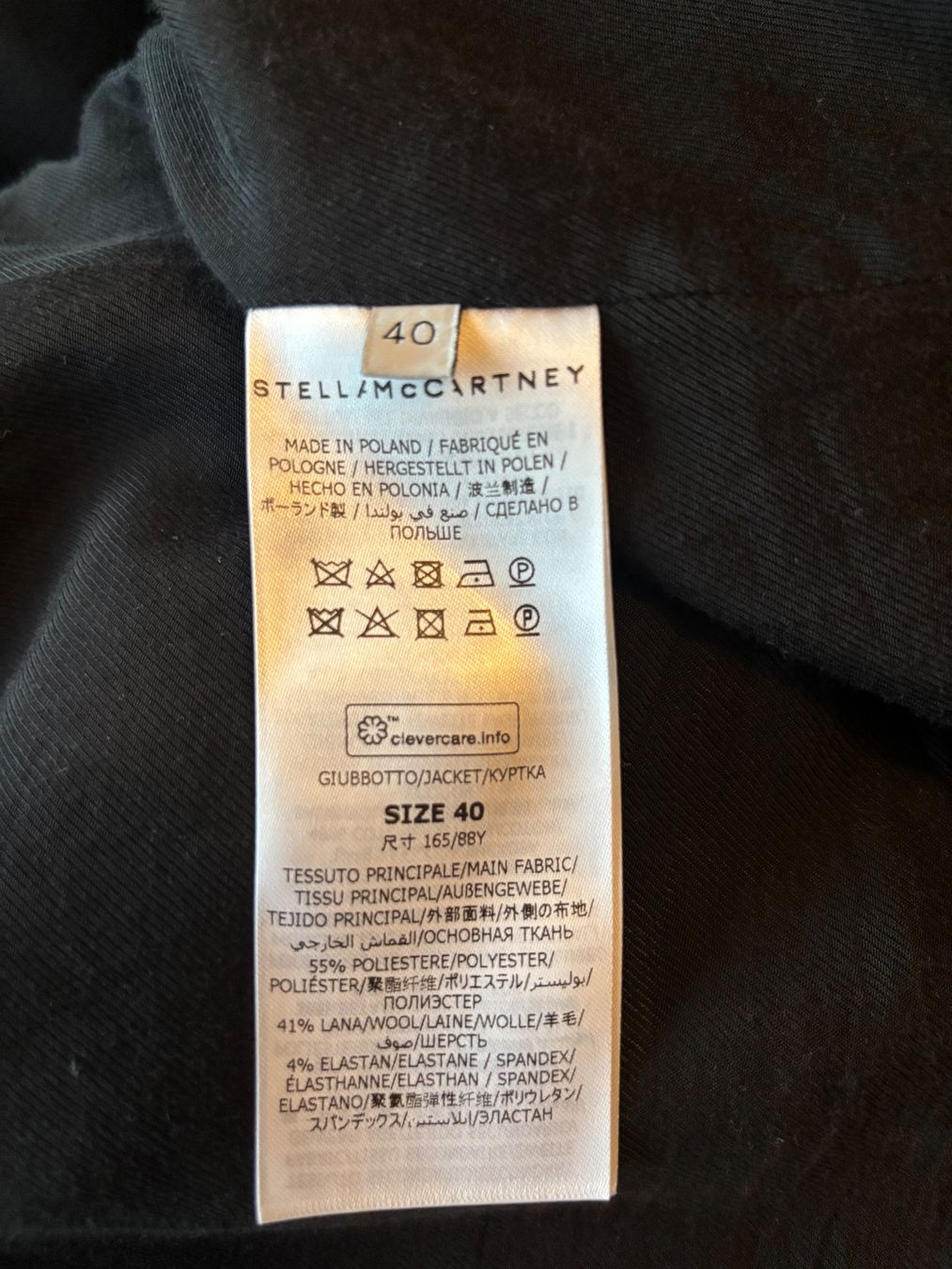 Stella McCartney Giacche: Stella McCartney Satin Lapel Blazer Size 40 IT – Usato da Herrliberg venduto da tylerdurden 4