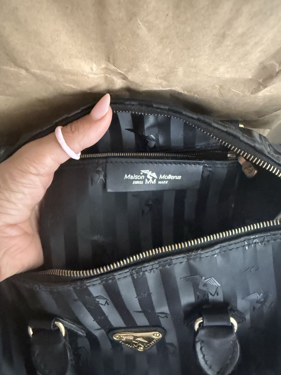 Maison Mollerus Borse da donna: Borsa Maison Mollerus Vinerus Speedy nera – Nuovo e nell'imballaggio originale da Opfikon venduto da aro_f66t 6