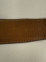 Ledergürtel Hermes Wende, schwarz/hellbraun, Groesse 90