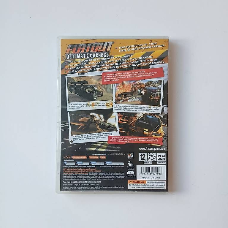 Giochi: FlatOut: Ultimate Carnage (PC)  komplett & Originalcode – Usato da Langnau i. E. venduto da Giordano-Aurelio 1