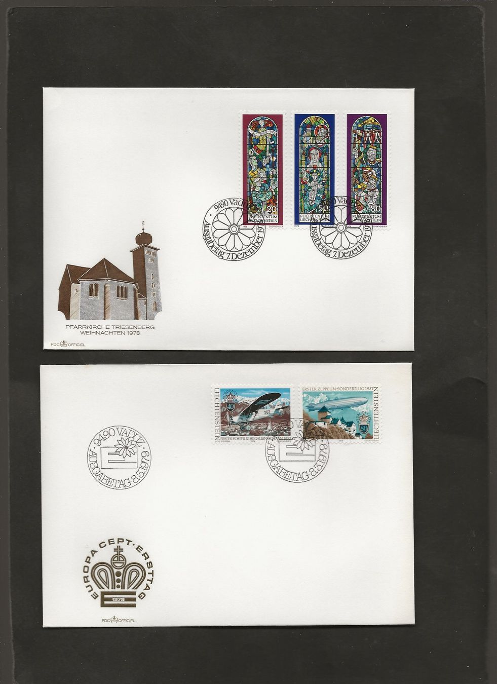 Tutti i francobolli: 16 FDC Liechtenstein 1978 bis 1980 – Usato da Au ZH venduto da xelagreb01 4