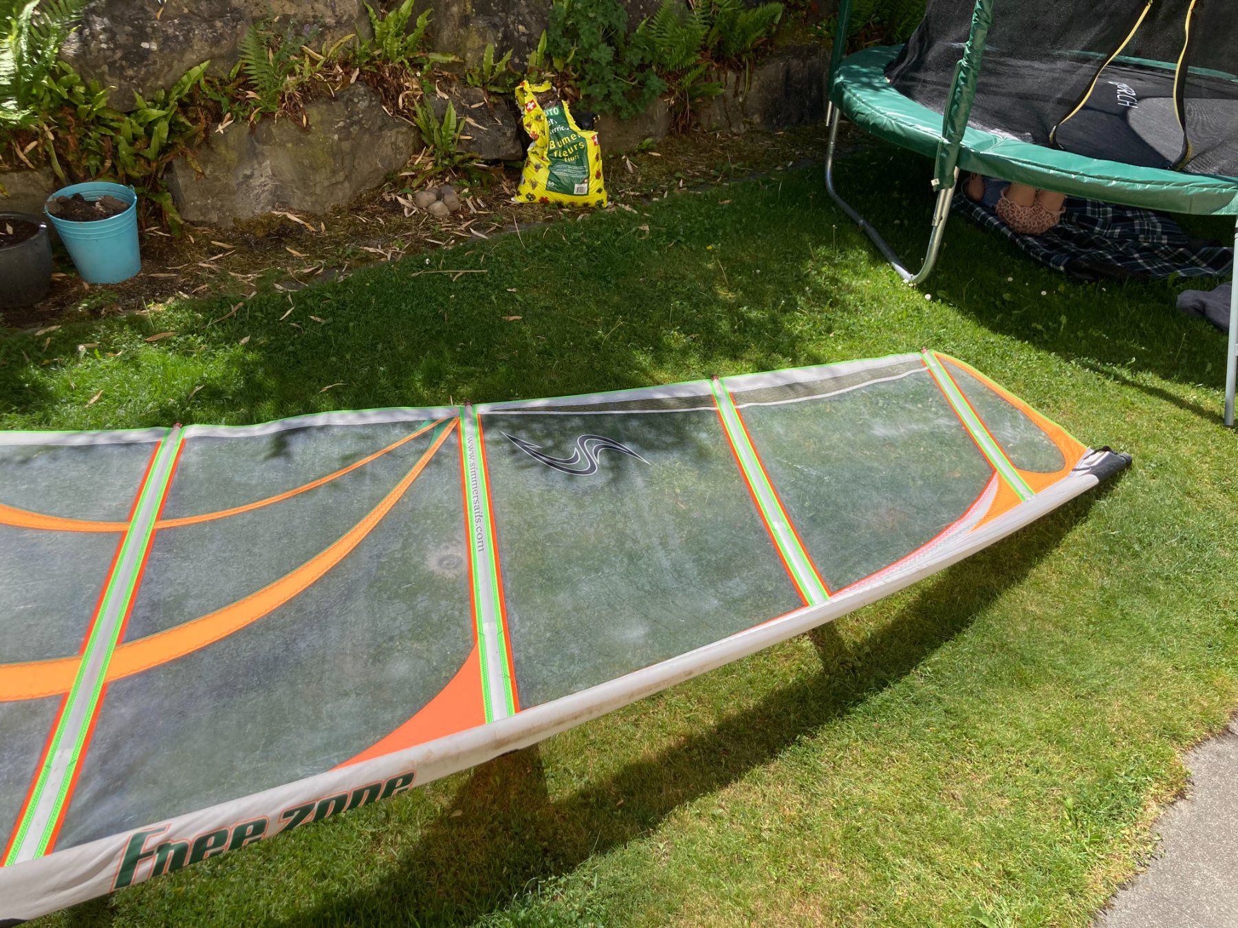Surf: Windsurfsegel Simmer Komplettrigg 6m2 – Usato da Buchrain venduto da profibastler22 1